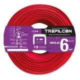 Cable Unipolar Trefilcon Unipolar 1x6mm 1x6mm² Rojo X 100m