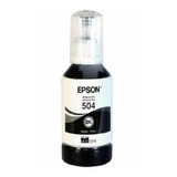 Tinta Botella Epson T504 127ml Ecotank Negro - Techbox