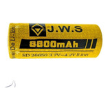 Bateria Recarregável Jws 26650 4.2v 8800mah Lanternas Tática