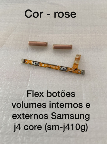 Flex Botão Volume Interno E Externo Samsung J4core(sm-j410g)