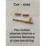 Flex Botão Volume Interno E Externo Samsung J4core(sm-j410g)