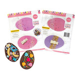 Set 2 Moldes Huevos Planos X 11cm Parpen Placas Pascuas