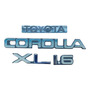 Kit Emblemas Insignia Letras Toyota Corolla 1.6 Xl Toyota Corolla