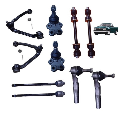 Kit 10 Pz Horquilla Rotula Silverado 4x2 1999 2000 2001 2002