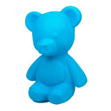 Luminária Abajur De Mesa Quarto Sala Bear Urso Teddy - Azul