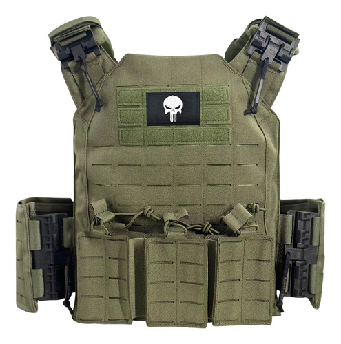 Chaleco Táctico Militar Molle Airsoft Laser Carrier