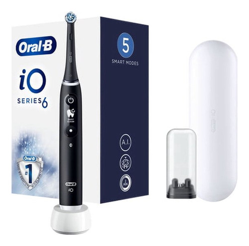 Escova Elétrica Oral-b Io Series 6 Smile Black + Acessórios 