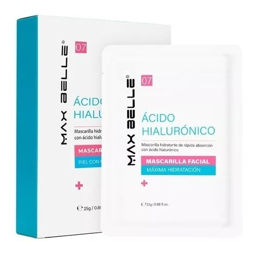 Pack 15 Mascarilla Facial Ácido Hialurónico Max Belle 