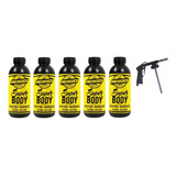 5 Lts Super Body Negro Base Agua + Pistola Aplicacion Oferta