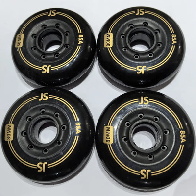 Llantas Para Patines En Linea 80mm Y 76mm Pack De 4 Color 80mm negra fr4 | MercadoLibre
