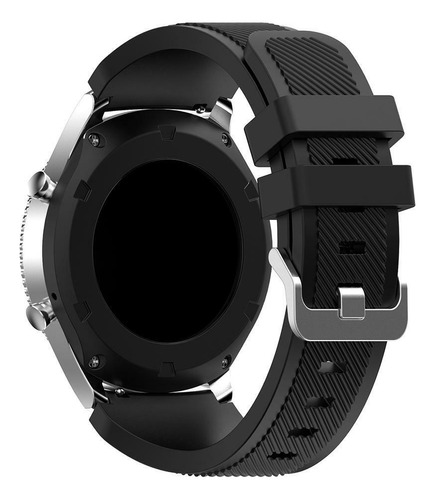 Pulseira Silicone Confort Compatível Xiaomi Mi Watch Revolve Cor Preto