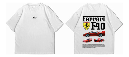 Camiseta Ferrari Negra Overzise