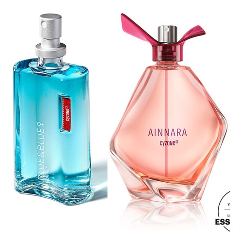 Perfume Blue And Blue + Ainnara Cyzone Dama Original 