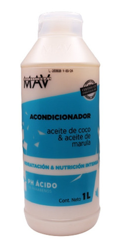 Acondicionador Mav Coco Y Marula 1000 Ph Extra Acido Brillo