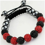 Manilla Pulsera Cristal Color Esmeraldas Shamballa Hombre