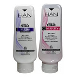 Combo Crema De Peinar Rulos + Crema De Peinar Keratina - Han