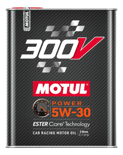 Aceite 100% Sintético Motul 5w30 300v Power Racing 2 Litros