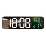 Reloj De Pared Decorativo Led Digital 3d Con Batería Recarga