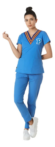 Uniforme Médico Pijama Quirurgica Azul Hello Kitty Arata | Meses sin interés