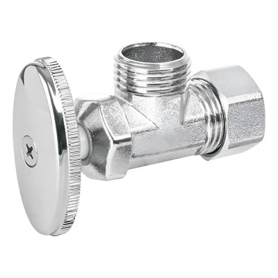 Llave Angular De 1/2'' De Compresión, Barrilito, Basic 45404