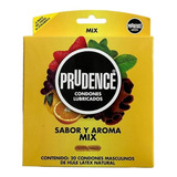 Condones De Látex Prudence Mix Sabor Y Aroma 20 Condones