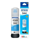 Botella De Tinta Epson Original 544 Cian