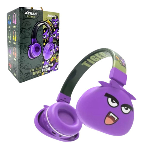 Fone Ouvido Bluetooth Infantil Jelie Monsters Gamer Sem Fio