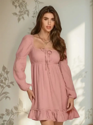 Vestido Cklass Mujer 94142 Color Rosa De Algodon | Envío gratis