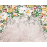 Vinilo Adhesivo Sticker Pared Arco Floral 150cms Full Color