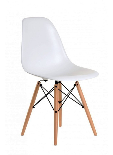 Silla Eames Moderna Madera Minimalista Oficina Colores