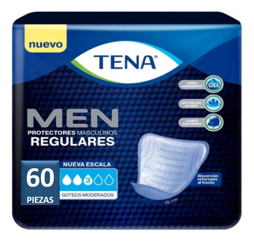 Protector Incontinencia Tena Hombre Unitalla 60 Pzas Mayoreo