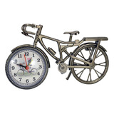 Reloj Despertador Vintage Con Patrón De Bicicleta Retro Con