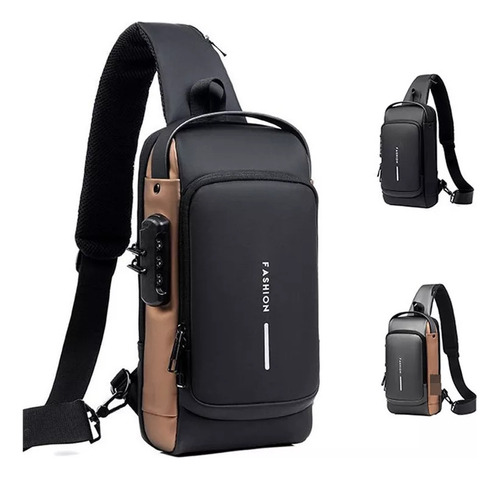 Z Bolsa Deportiva De Antirrobo Para Hombre Con Carga Usb