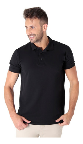 Camiseta Camisa Polo Piquet Algodão Pima Peruano Elastano