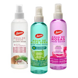 Kit Facial Jaloma 3 Tónicos Agua De Rosas, Coco Y Aloe Vera