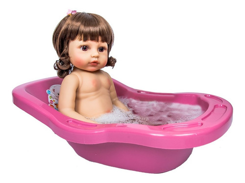 Banheira De Boneca Bebê Reborn Grande Brinquedo Menina 