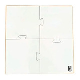 Pizarra Blanca Puzzle 50x50 De Madera Para Marcador Fugi 