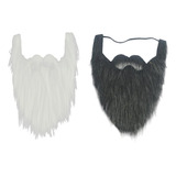 Novedad De 2 Uds., Accesorios Para Disfraz De Barba Postiza