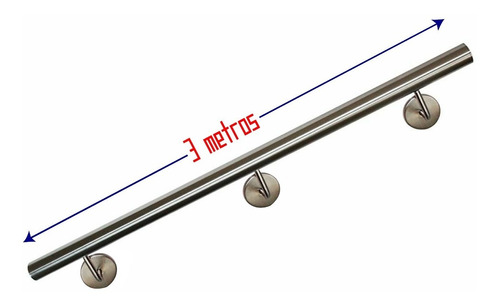Pasamanos O Barandas En Acero Inoxidable Para Escaleras 3 Mt