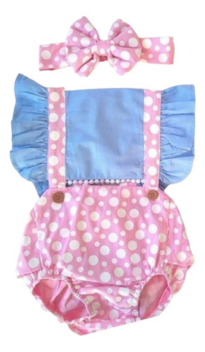 Jardineira Romper Bebe Menina Galinha Pintadinha Body 