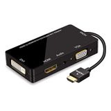 Angusplay - Adaptador Hdmi A Vga Dvi Hdmi, Multipuerto Hd