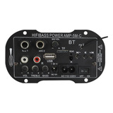 Placa Amplificadora Bluetooth De Áudio Digital Mini 12v 220v