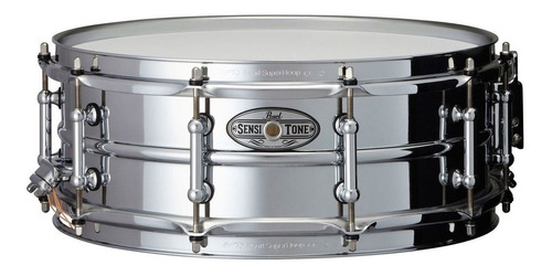 Pearl Sensitone Beaded Steel 14x5 Redoblante Acero Sta1450s Color Del Casco Plateado