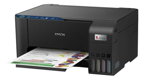 Impresora A Color Multifunción Epson Ecotank L3251 Con Wifi Negra 100v/240v