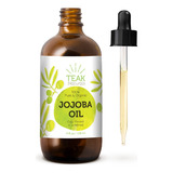 Teak Naturals Aceite De Jojoba 100 % Puro Prensado En Frio, 