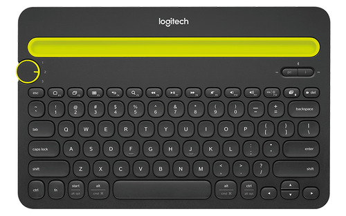 Teclado Bluetooth Multi-device Preto K480 Logitech Padrão Us