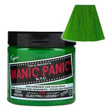 Neon Electric Lizard Glow Tinte Verde Manic Panic 4oz Loquay
