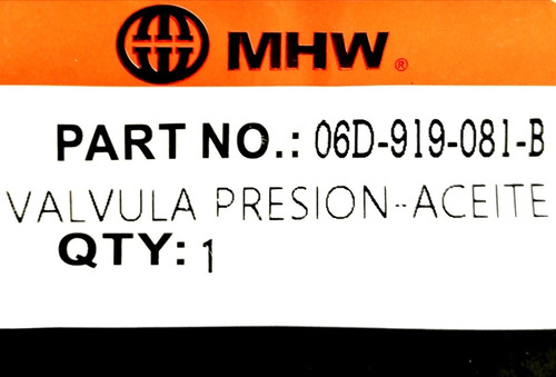 Valvula Presion Aceite Audi A4 A6 A3 Golf Jetta Leon 2 Pines Foto 8