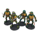 Tortugas Ninjas X 4 Con Accesorios 17 Cm Articuladas Loose