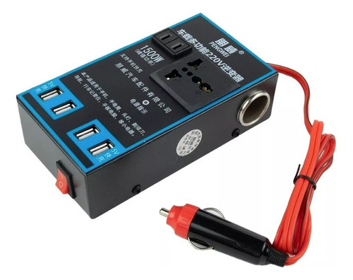 Inversor De Voltaje Auto Convertidor Corriente 12v 220v 1.5k